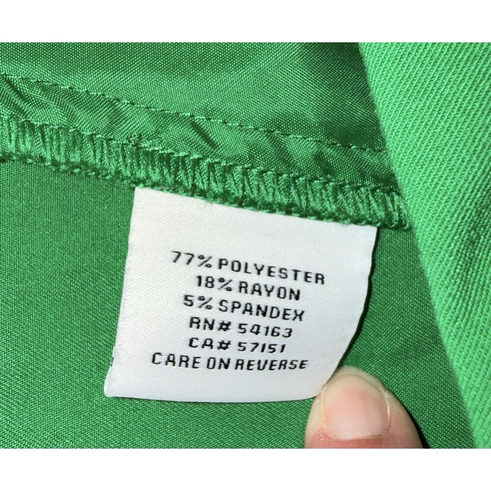 Tommy Hilfiger Women's Kelly Green Ankle Dress Pants Stretch Career Trouser Sz10 - Picture 4 of 9